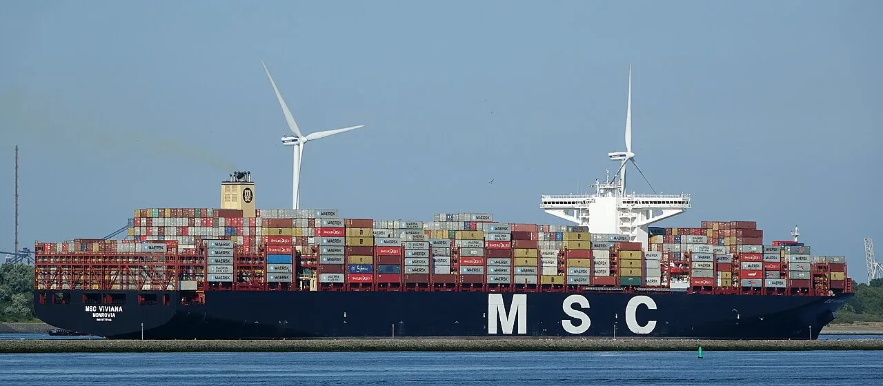 MSC Viviana in the Maasmond, July 2018.